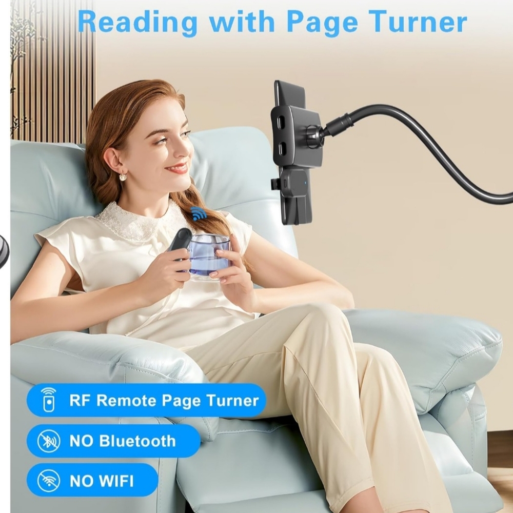Flexible Phone Holder with Page Turner